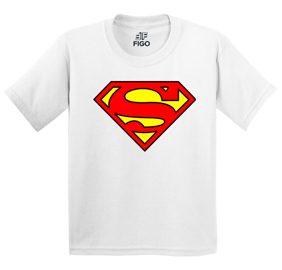 Figo Kids - White Superman T-Shirt