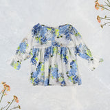 Figo - White Floral Front Buttoned Top