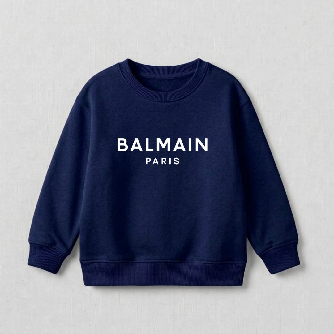 B Paris Sweat Shirt - Navy Blue | Kids Fleece Sweatshirt