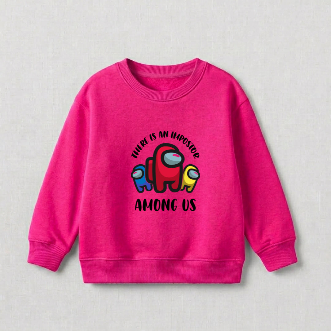 Impostor Sweat Shirt - Shocking Pink | Kids Fleece Sweatshirt