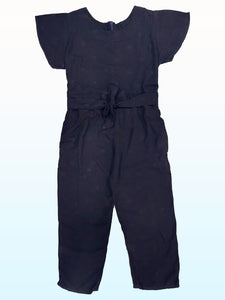 Figo - Black Texture Dyed Jumpsuit