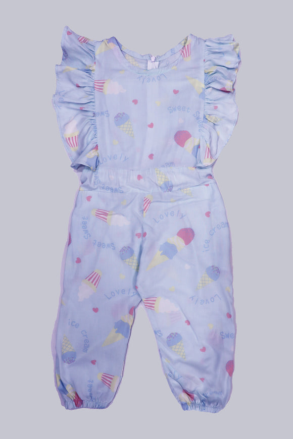 Figo Infant Jumpsuit -  Blue Printed