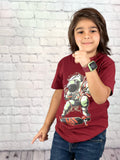 Figo Kids - Maroon Space Ninja T-Shirt