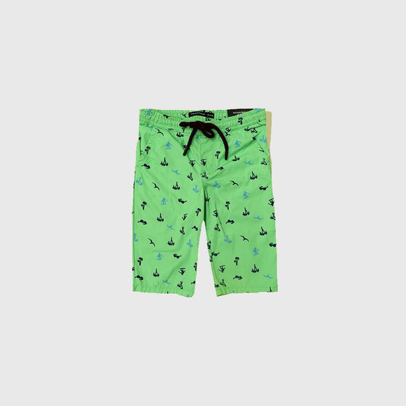 RE - Green Printed Cotton Short