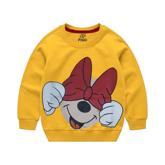 Figo - Minnie Mouse Sweat Shirt - Mustard