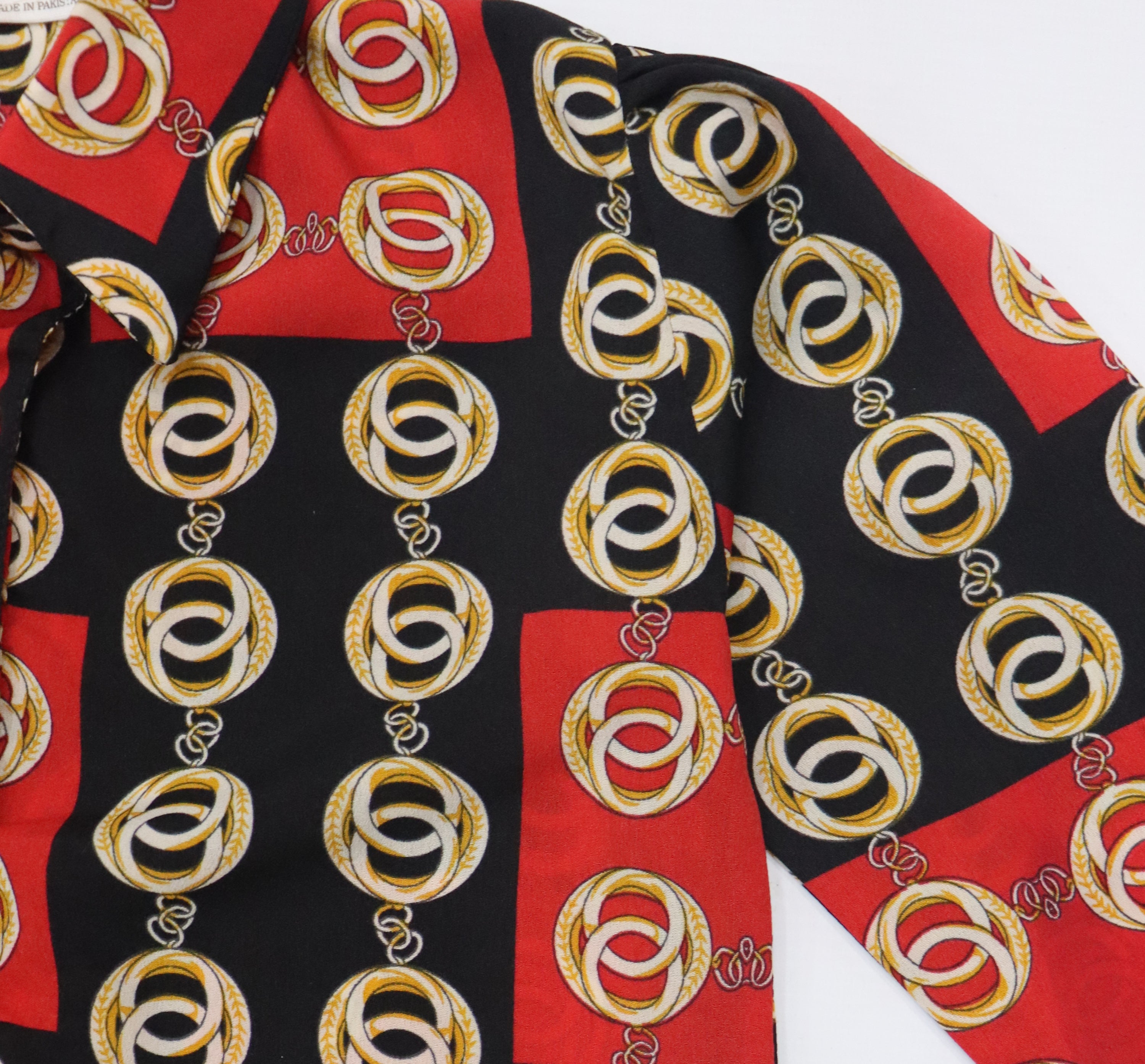 Figo - Black Red Printed Shirt