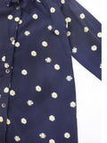 Figo - Navy Sunflower Printed Shirt