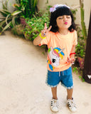 Figo Kids - Orange Unicorn T-Shirt