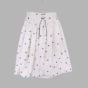 Figo - White Polka Dot Skirt
