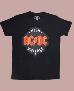 Figo Men - Black AC-DC T-Shirt