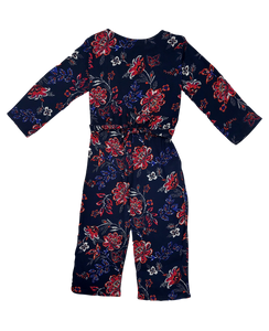 Figo - Dark Navy Vibrant Floral Jumpsuit