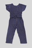 Figo - Navy Stripe Jumpsuit