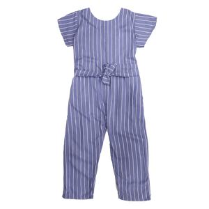 Figo - Grey Stripe Jumpsuit