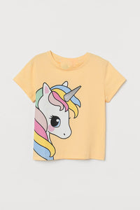 Figo Kids - Mustard Unicorn T-Shirt
