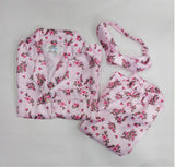 Figo - Pink Floral Night Suit With Headband