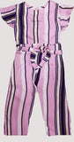 Figo - Pink Stripe Jumpsuit