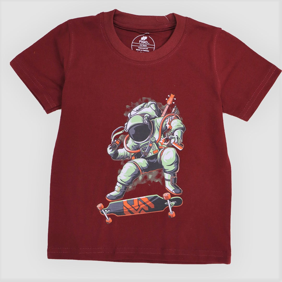 Figo Kids - Maroon Space Ninja T-Shirt